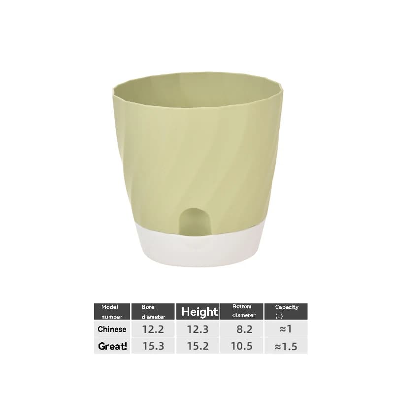 Plastic Flower Pot with Pedestal Base