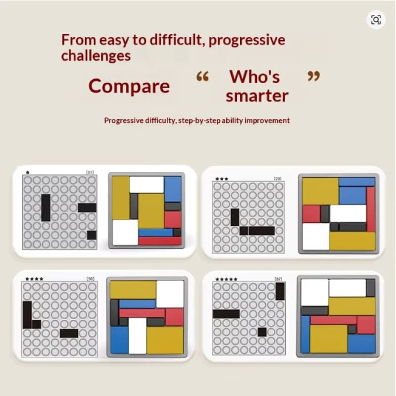 Logic Puzzle Building Block Game