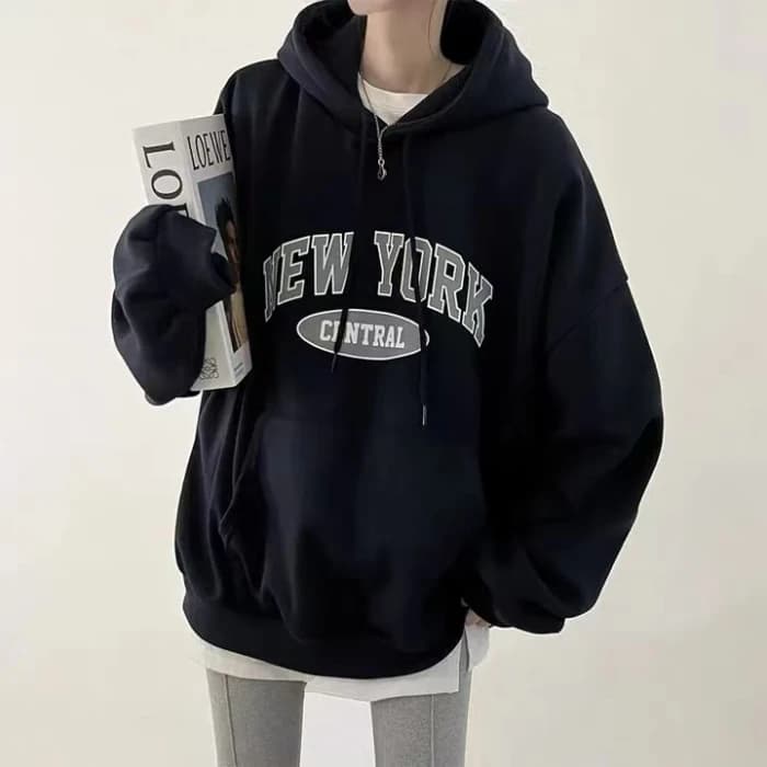 Oversized Fleece Hoodie Long Sleeve Sweatshirt