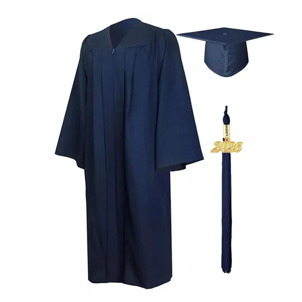 Unisex Graduation Robe With Hat And Tassel