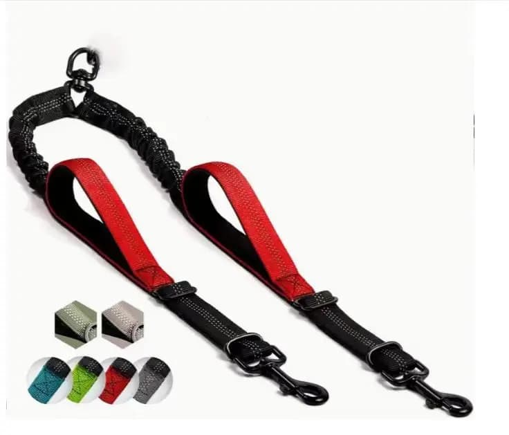 Dual Dog Leash Coupler with Padded Handles