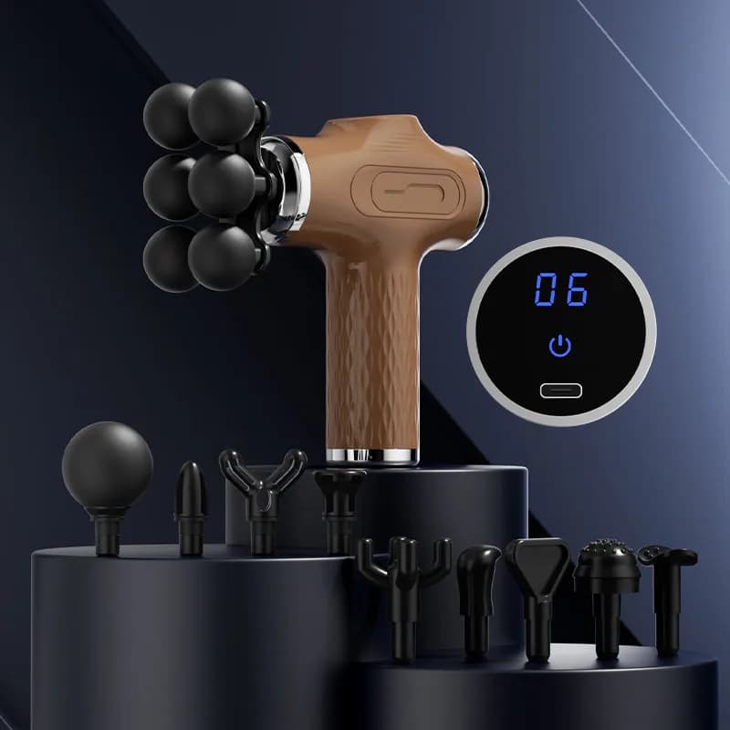 10 head massage gun muscle relaxation electric vibration fascia gun for relaxing the body and massaging handheld massager