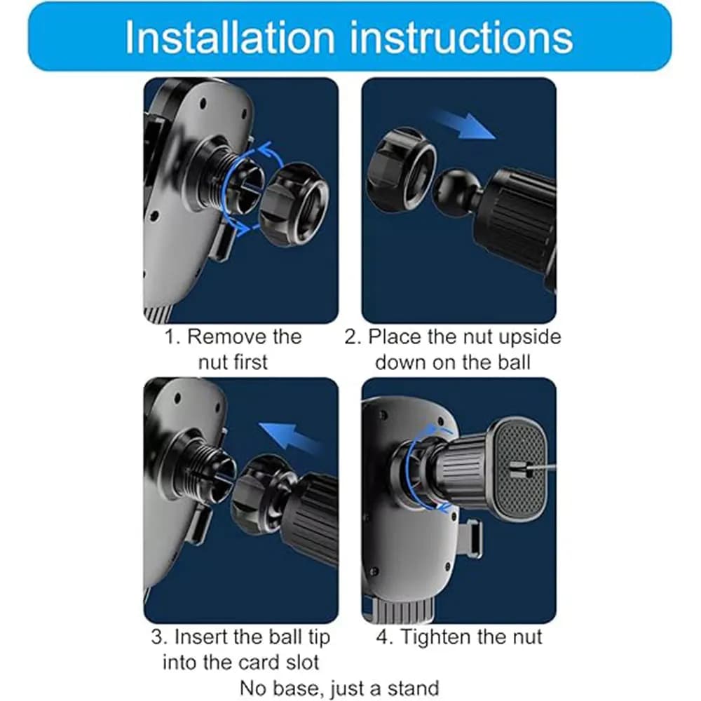 Car Phone Holder Air Vent Mount Clip