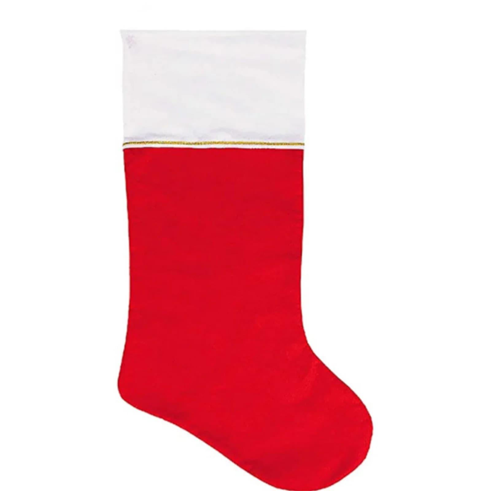36.2 Inch White Plush Christmas Stocking