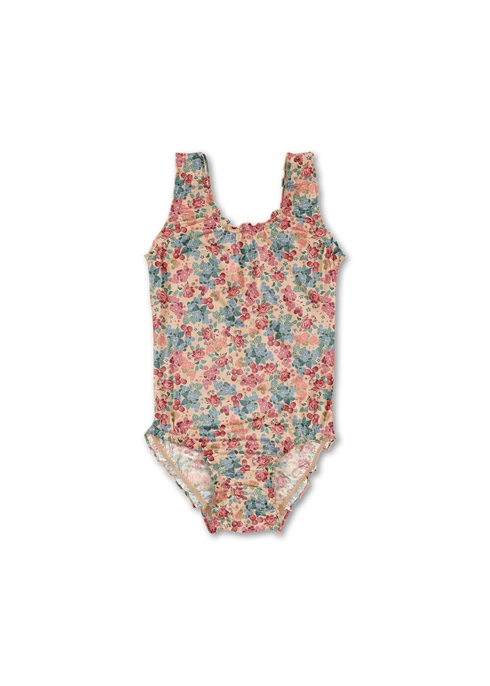 New Kids Swimwear 2026 Summer Floral Printed Girl Swimsuit Beach Wear Bathing Suit Baby Bikinis Set Clothes