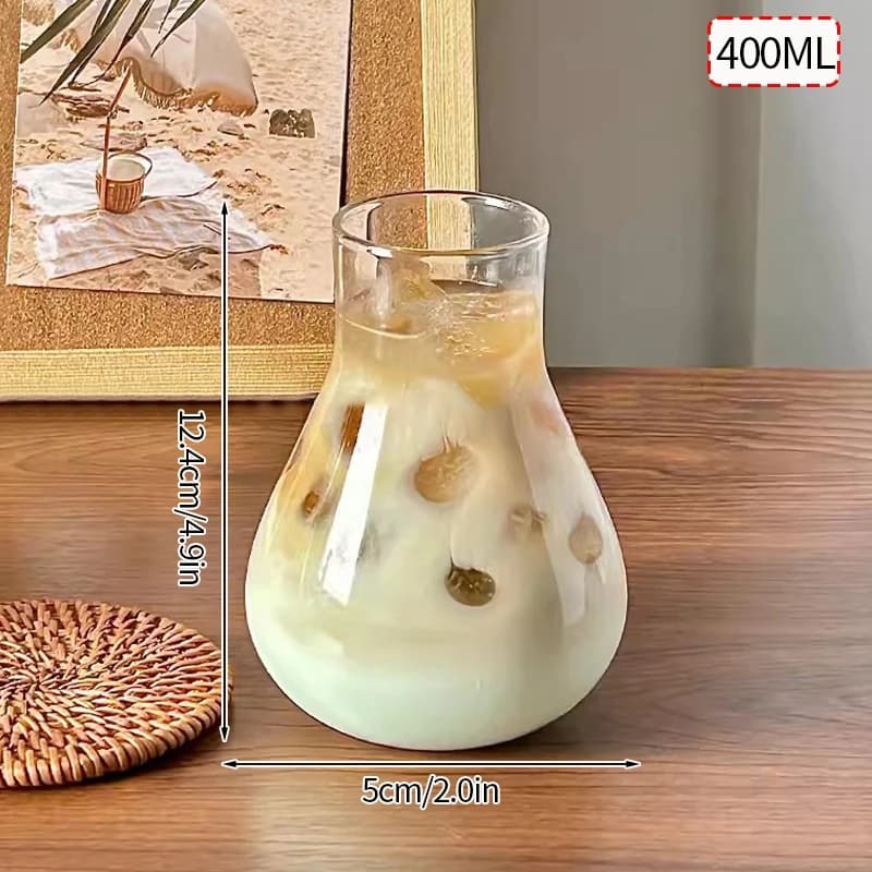 Ribbed Glass Drinking Cups