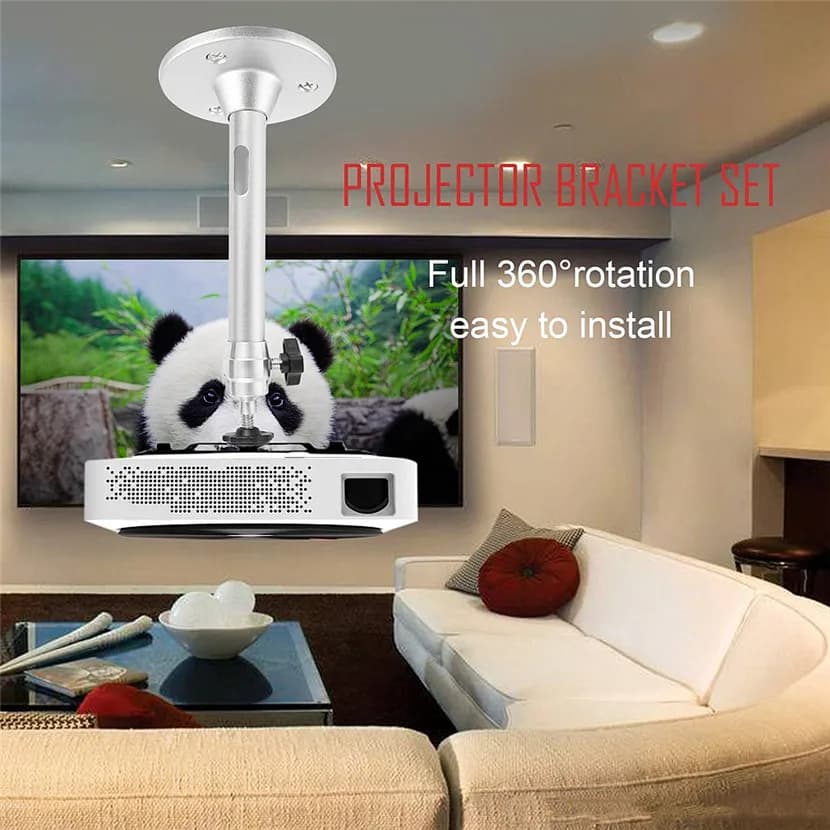Projector Ceiling Wall Mount Bracket 360° Rotatable