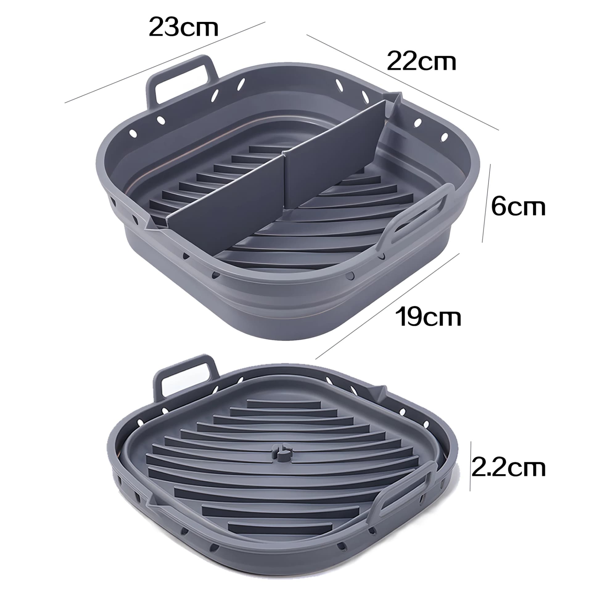 Air Fryer Accessories Set Kit Inculding 20-23cm Silicone Basket and Airfryers Utensils for for Cosori 5.5L - Cecotec 6L 6.5L