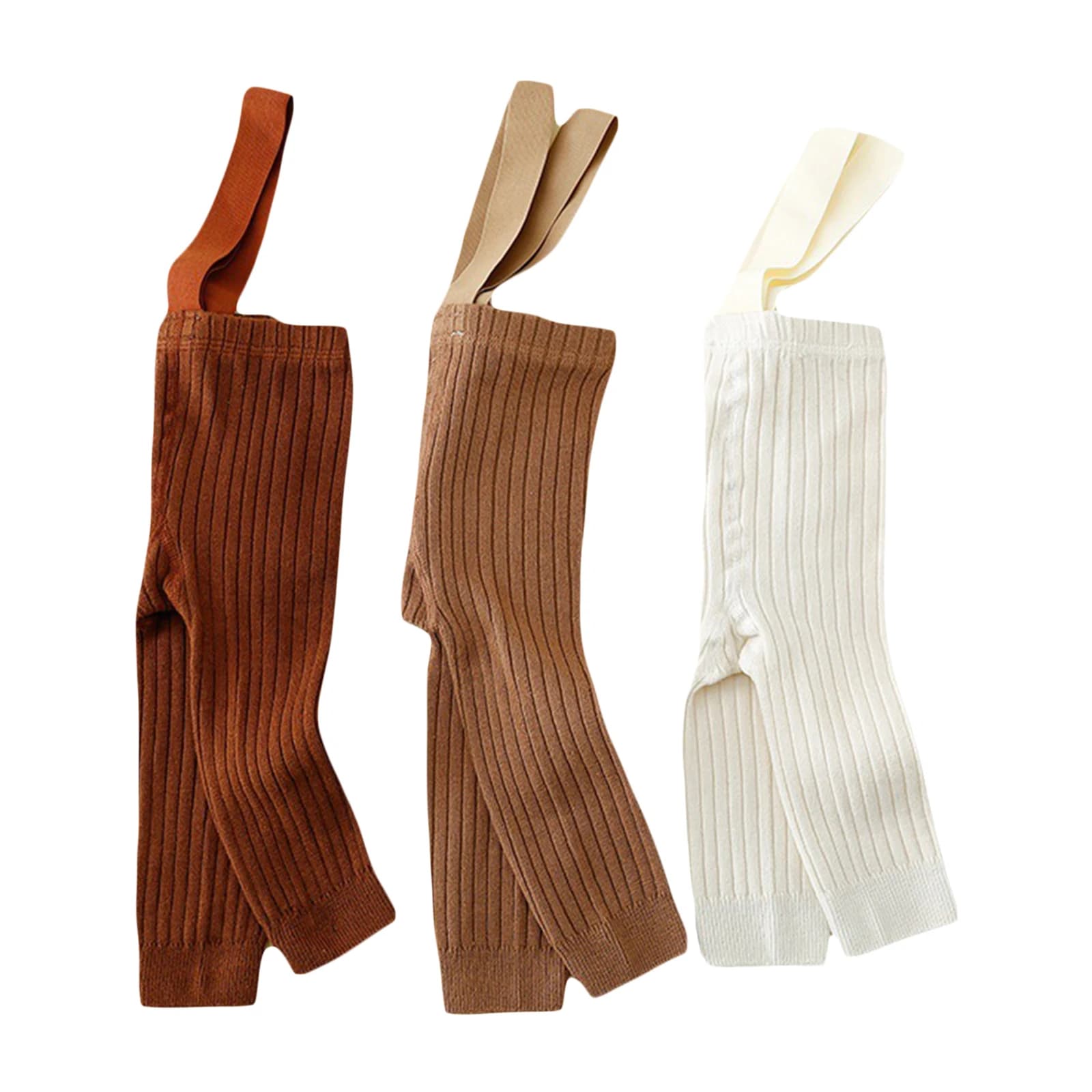 Baby Cotton Ribbed Suspender Tights