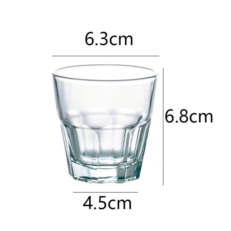 Glass Drinkware Cups Set