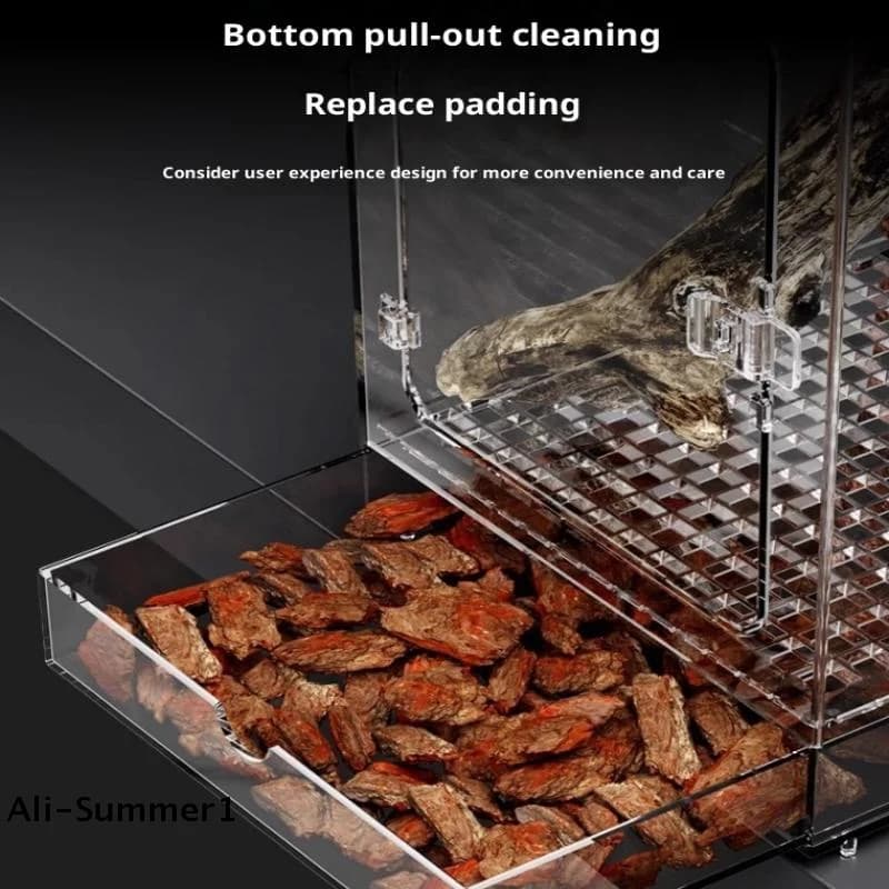 Transparent Acrylic Reptile Breeding Terrarium Box