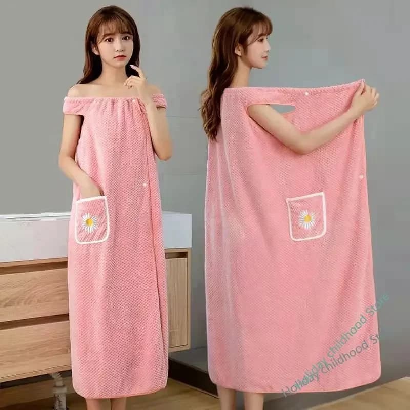 Cotton Bath Wrap Towel Robe