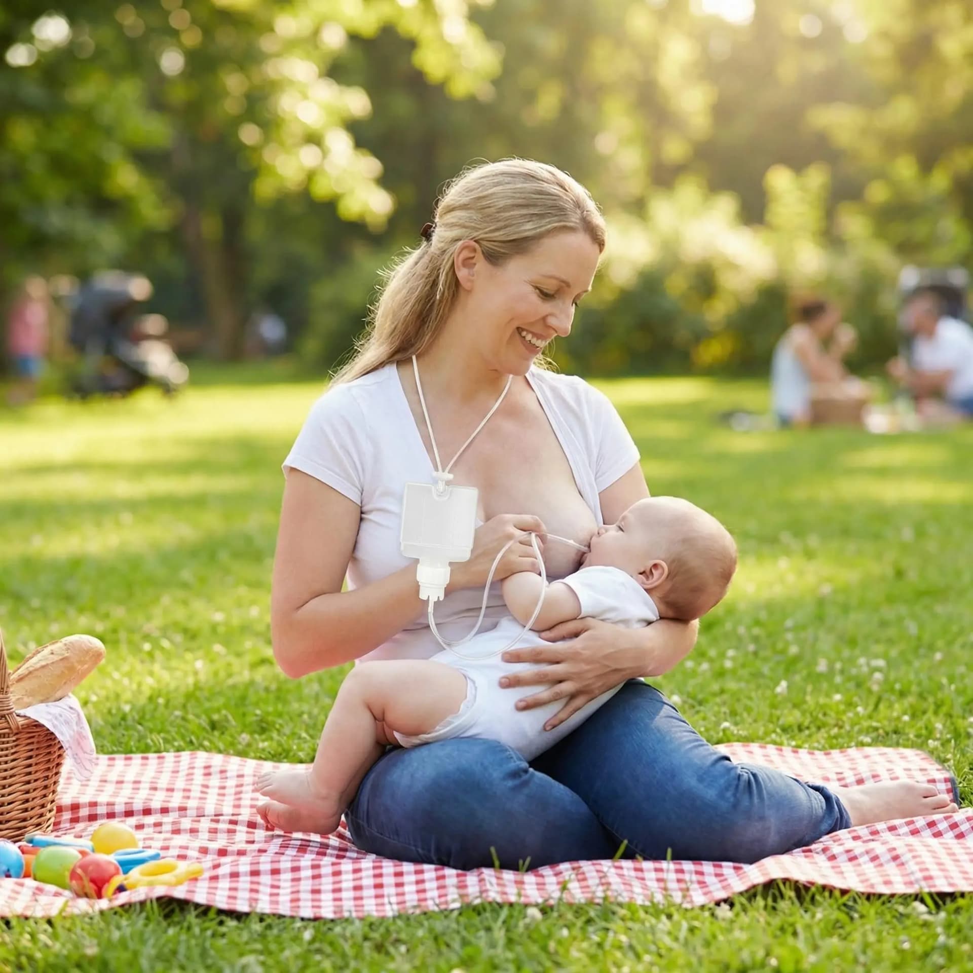 Free Ship Breastfeeding Newborn Essential- Supplemental Nursing System Baby Nutrition Feeding Bottle Combo Baby Feeding