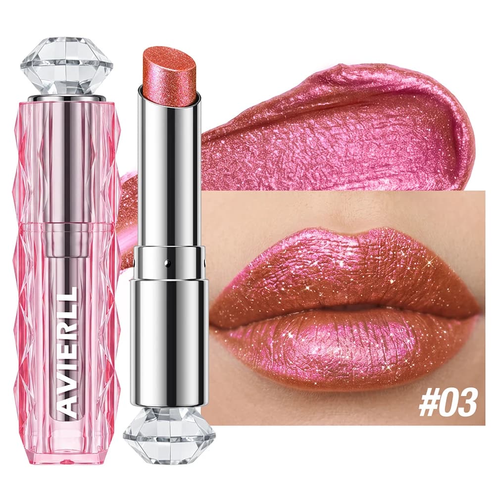 Color Shifting Glitter Lipstick with Shimmer