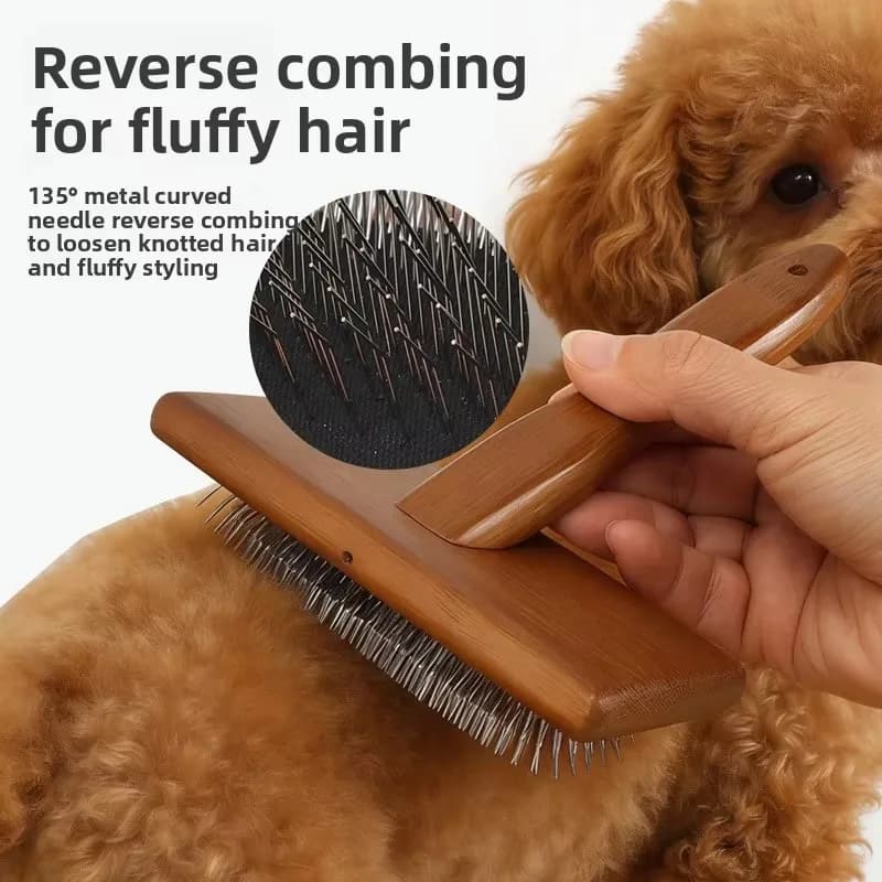 Pet Supplies Wholesale Thermoplastic Rubber Pet Set Detangling Comb Single-Sided Comb Nail Clippers File Fluffing Pin Brush Made