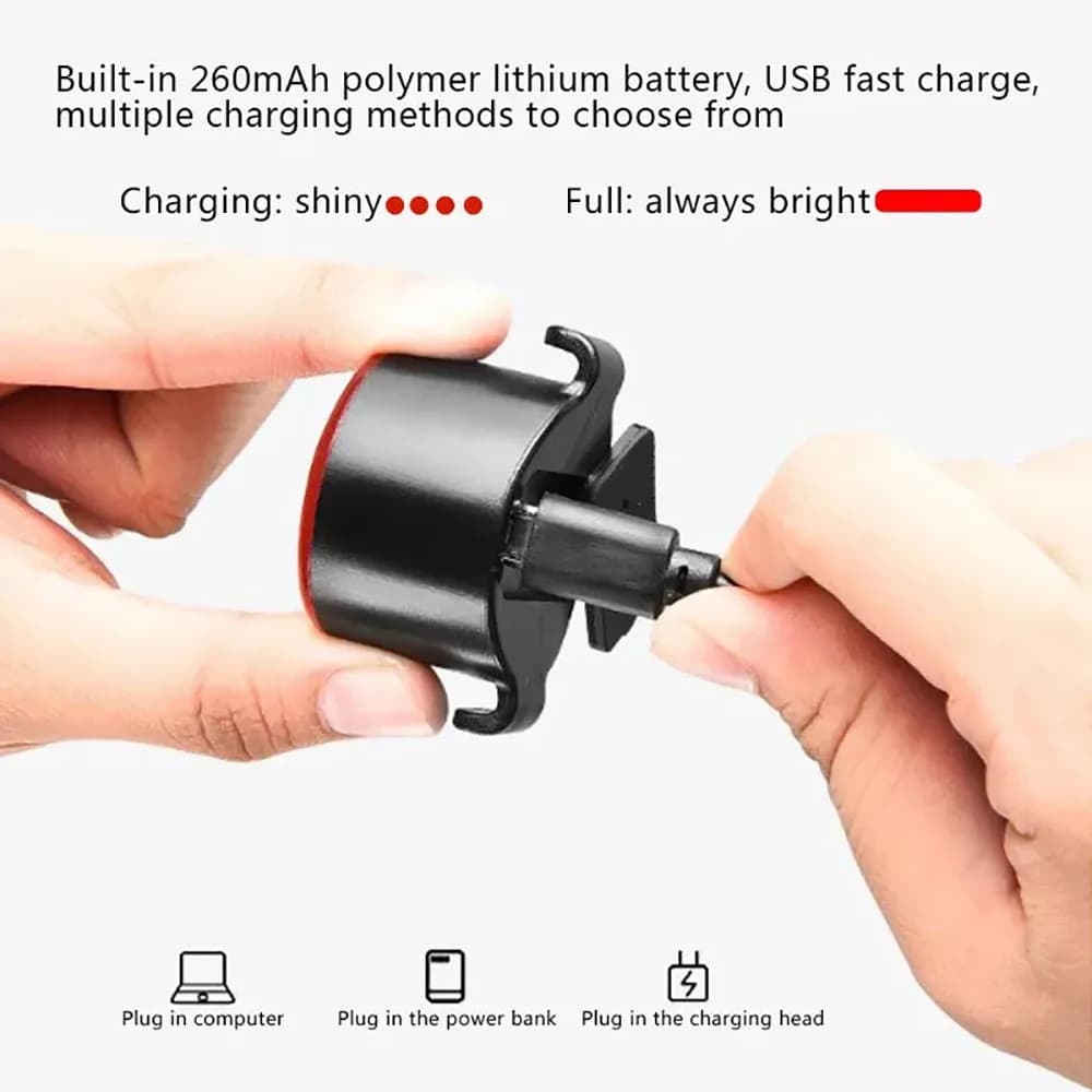 Bike Front and Rear Light Set USB Rechargeable
