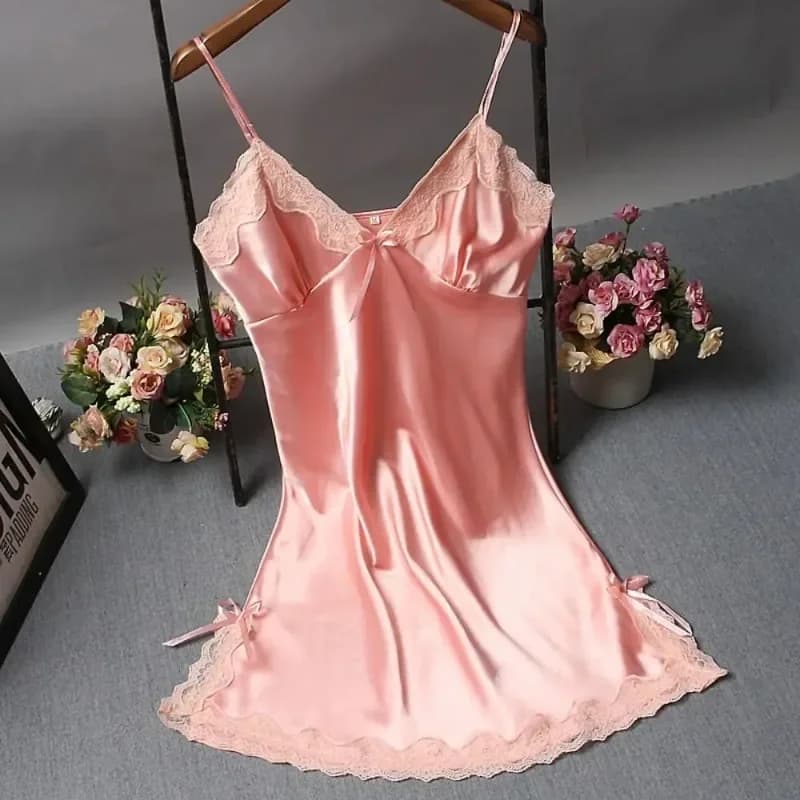 Lace Patchwork Camisola Nightgown