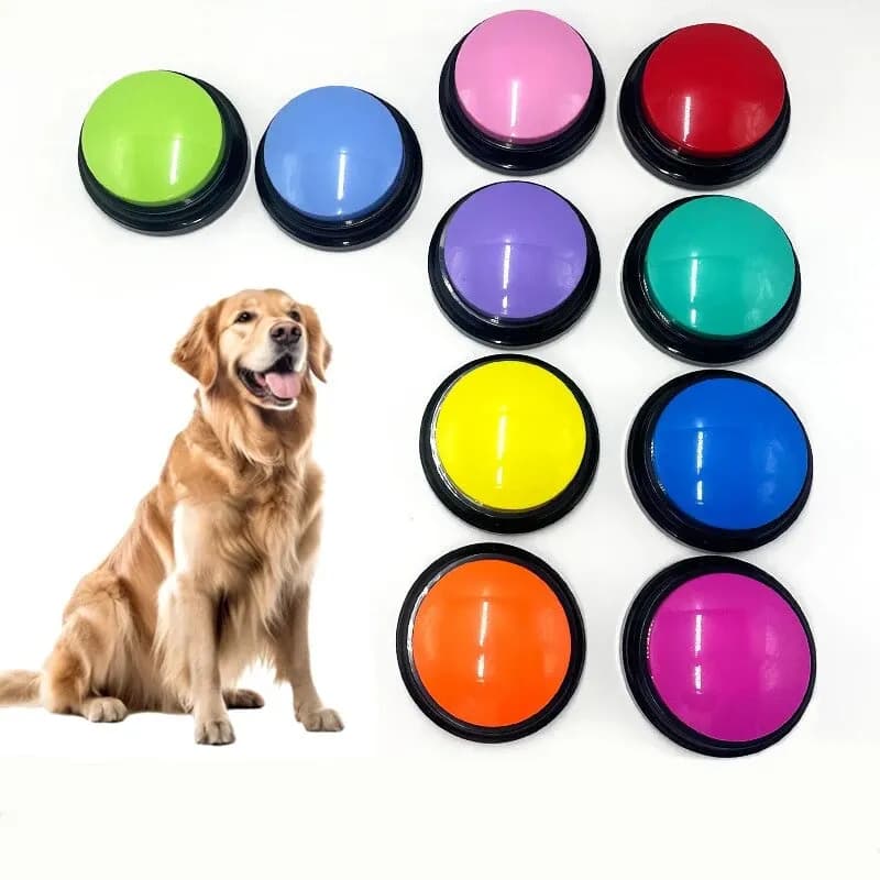 Recordable Dog Talking Buttons Pet Toys