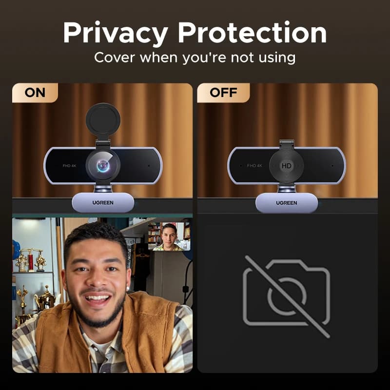 4K Auto Focus Webcam with Noise Cancelling Mics
