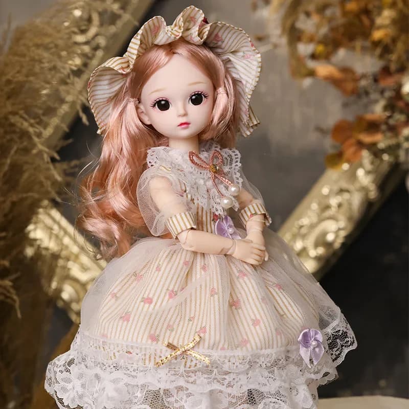 30cm Jointed Doll Playhouse Set