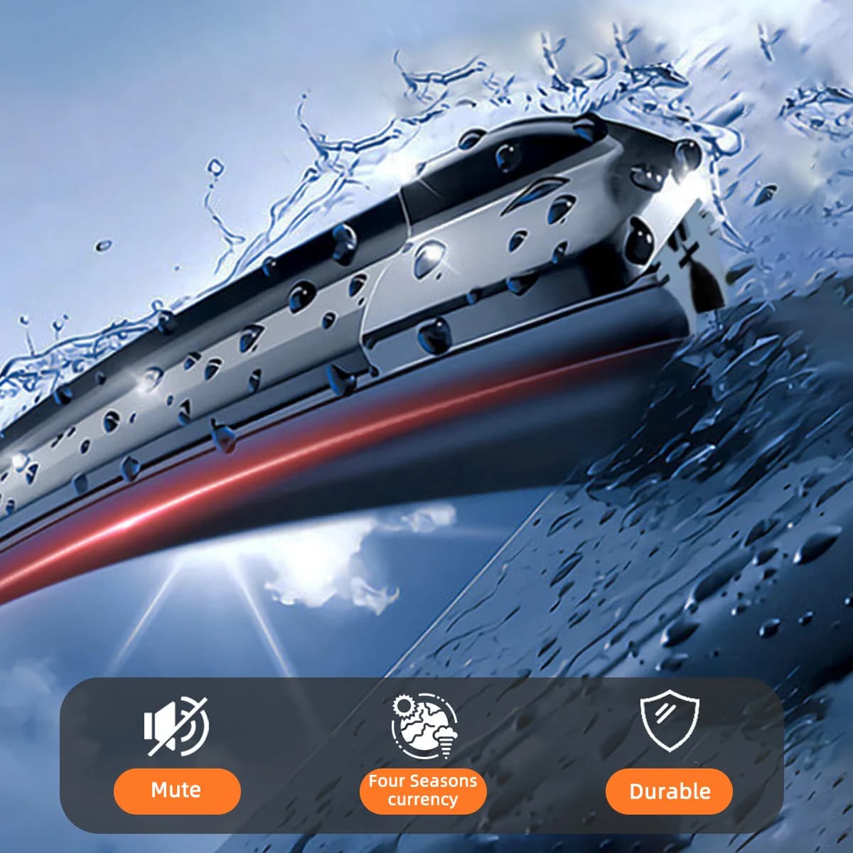 Universal Wiper Blades Dual-Layer Rubber