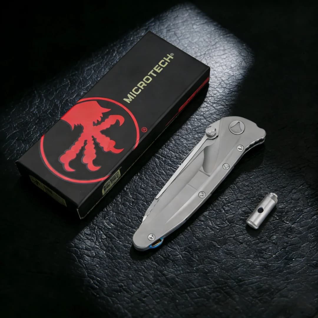 Delta - Multi-functional folding knife, D2 steel titanium handle, ceramic ball bearing, portable emergency knife