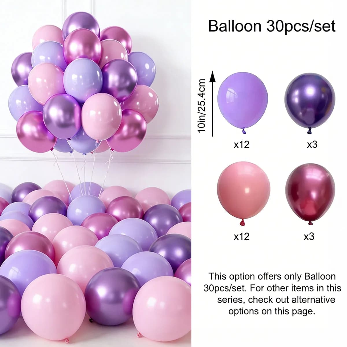 Purple Pink Birthday Party Decorations Set