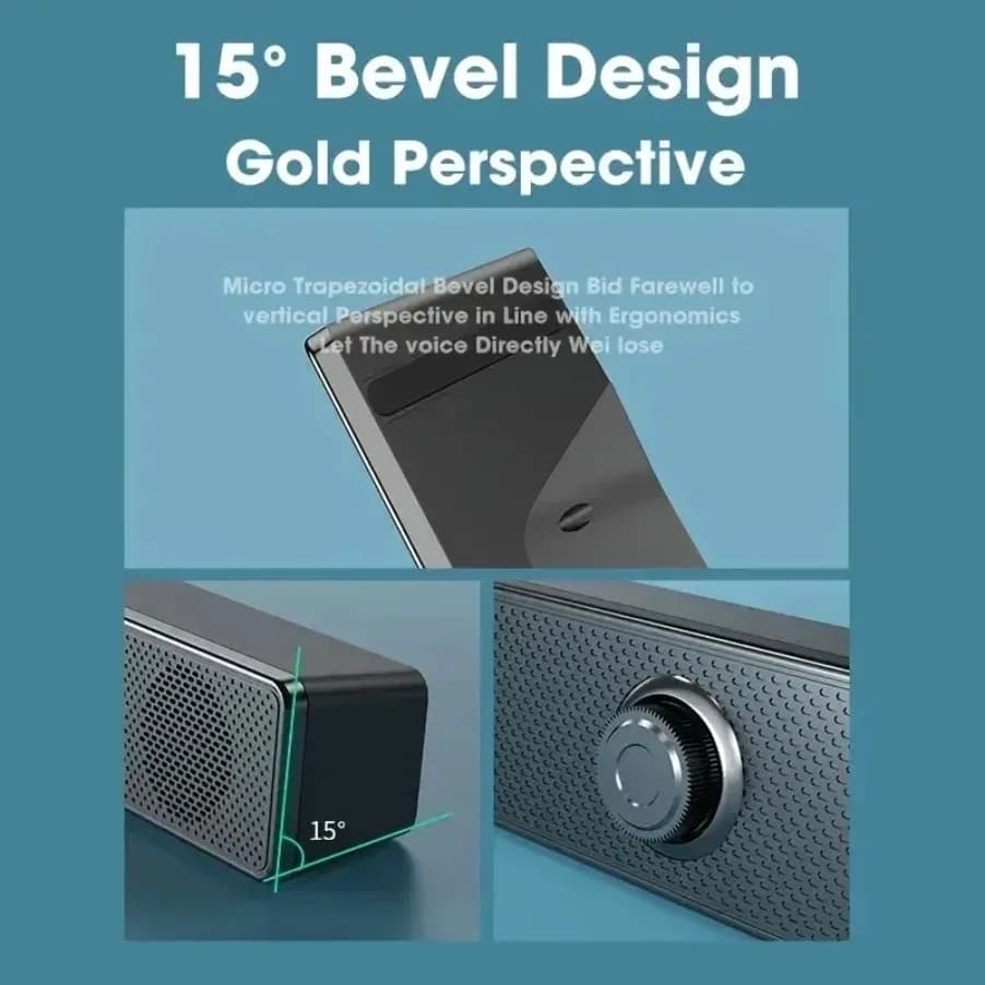 Wireless Bluetooth and PC Soundbar Wired Speaker USB Powered Soundbar for TV Pc Laptop Gaming Home Theater Surround Audio System