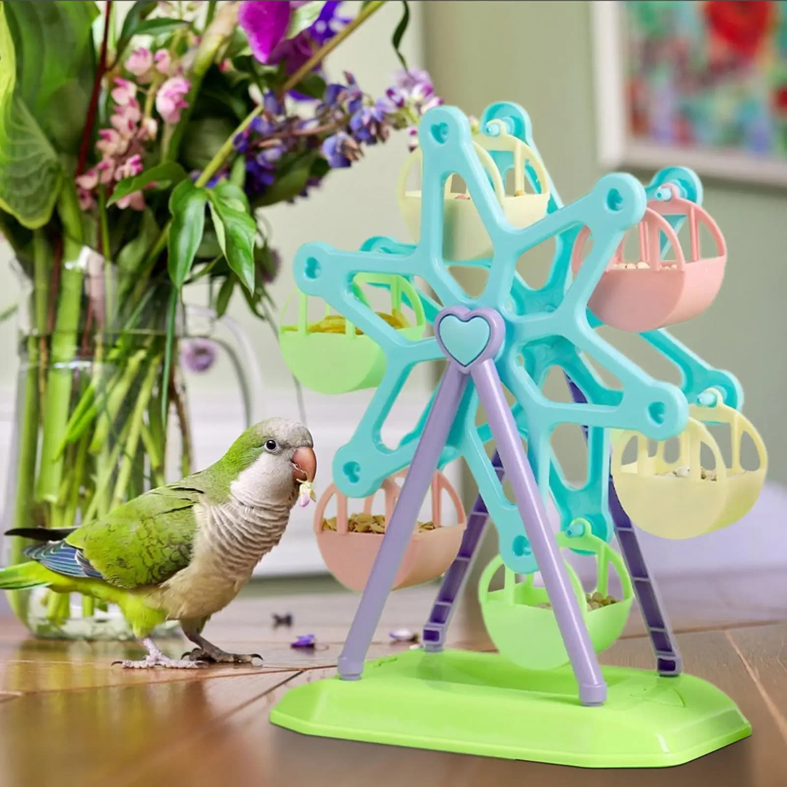 Bird Foraging Wheel Feeder Toy