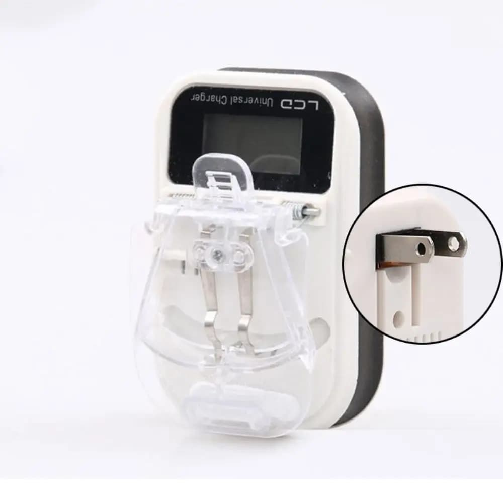 Portable Universal Battery Charger with LCD Display