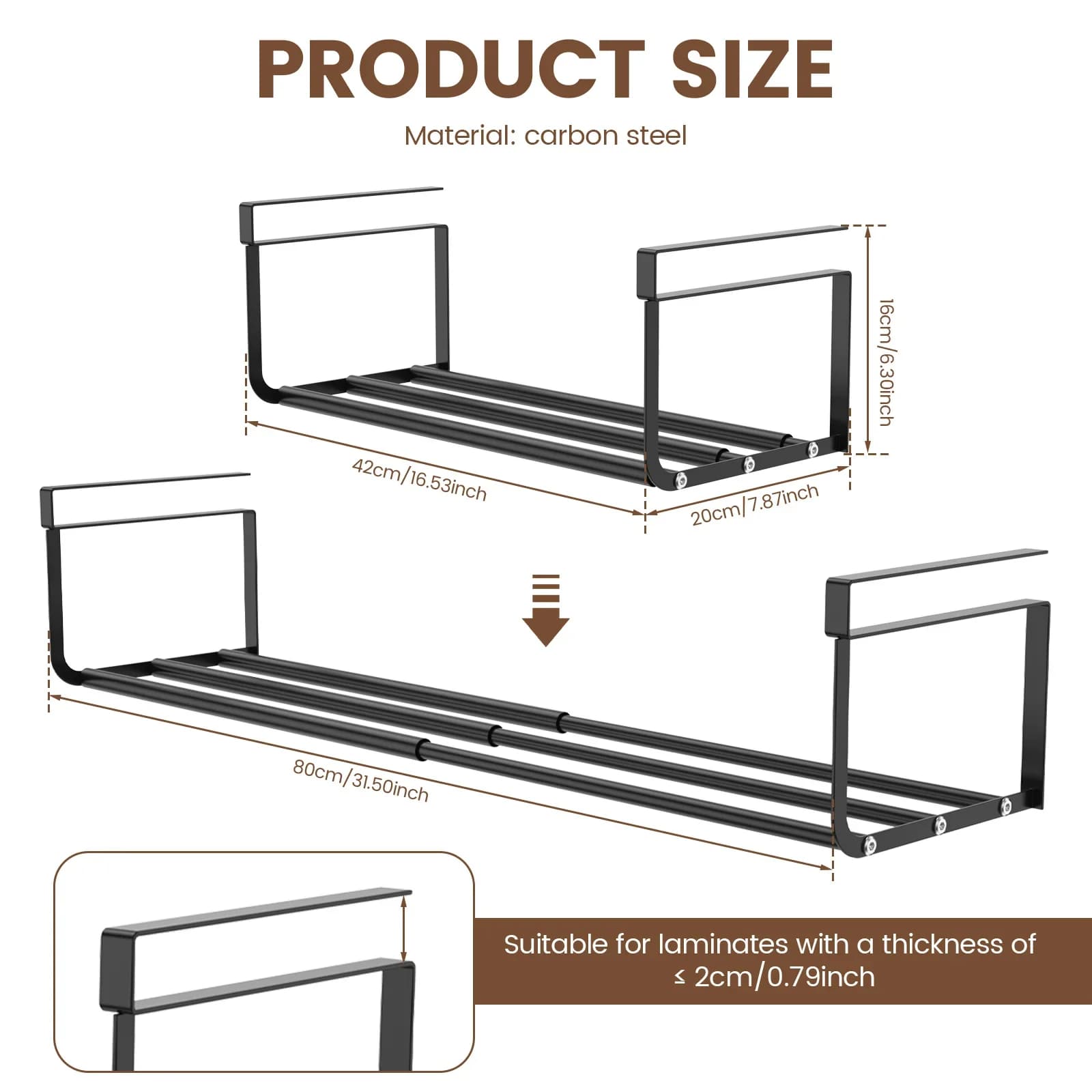 Retractable Under-Cabinet Shoe Rack