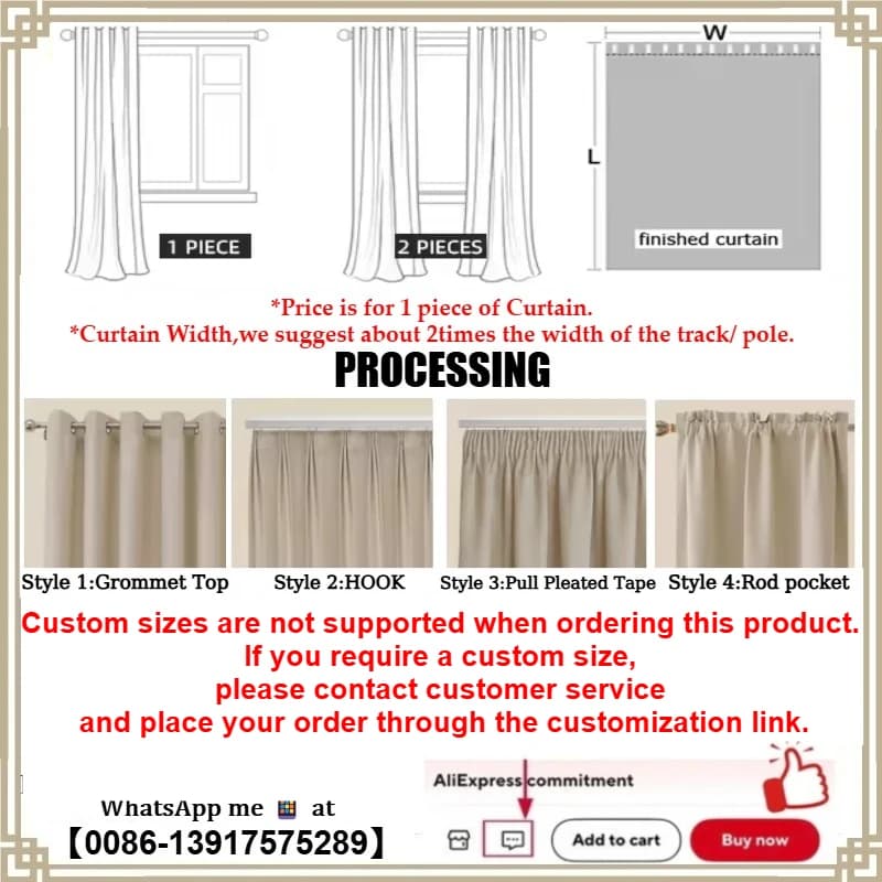 Black Half Blackout Curtain Panels