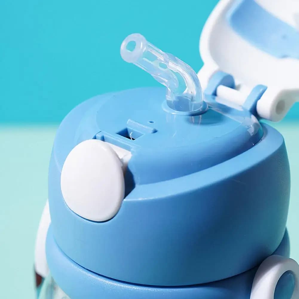 Kids Cartoon Sippy Cup with Straw