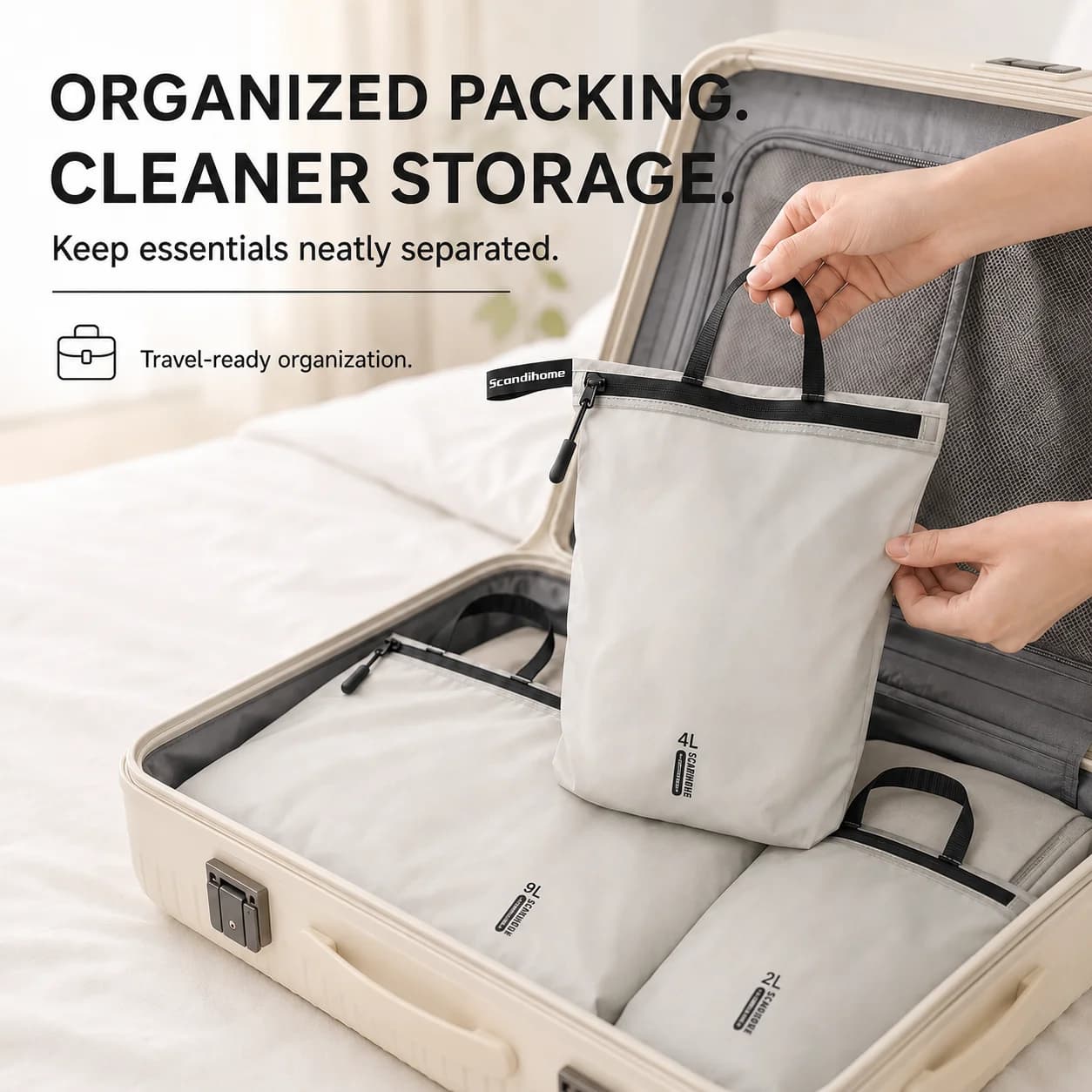 Waterproof Luggage Organizer Packing Cubes
