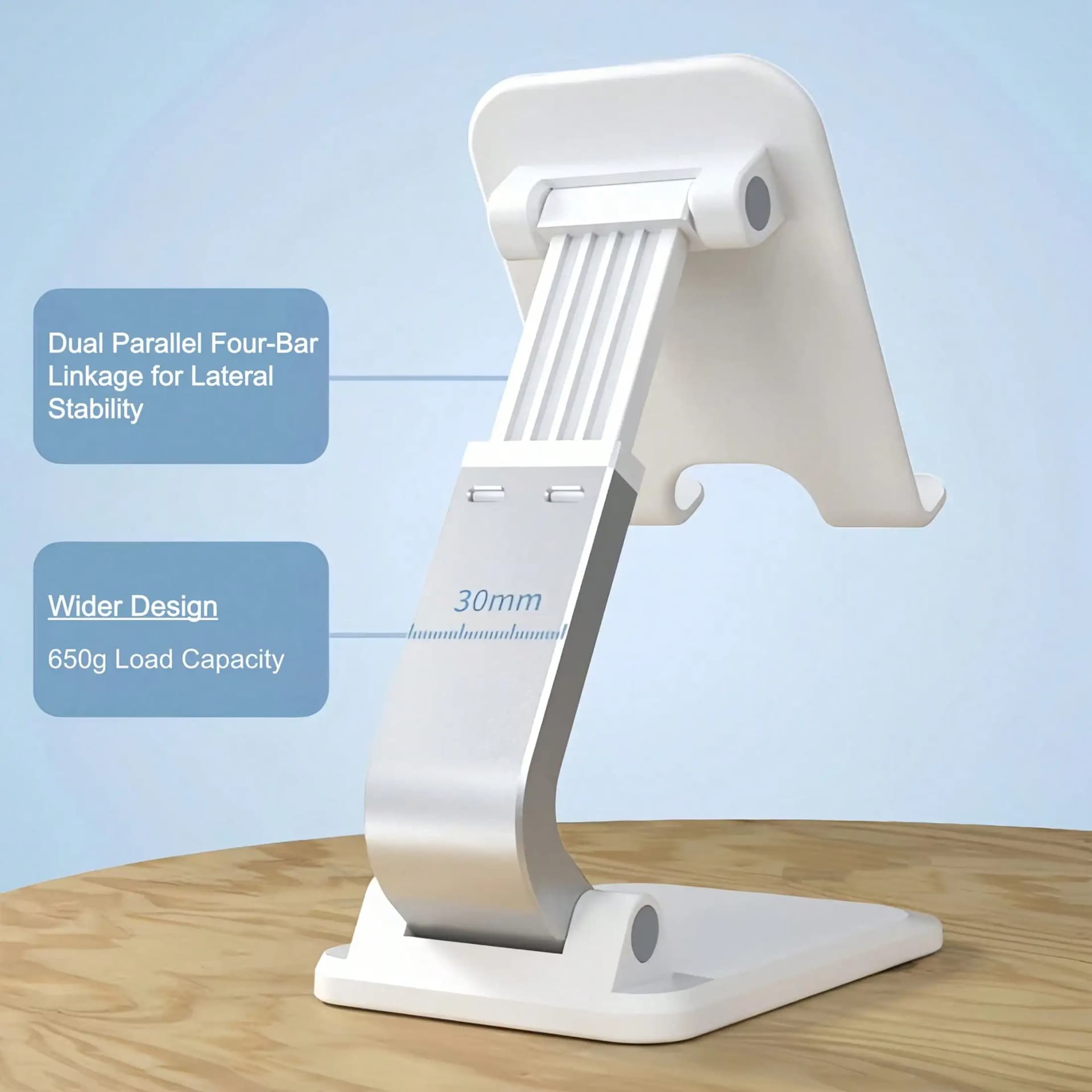 Foldable Desktop Phone Stand, Fully Adjustable Phone Stand, Portable Phone Stand, Desk Accessory Suitable For All Smartphones