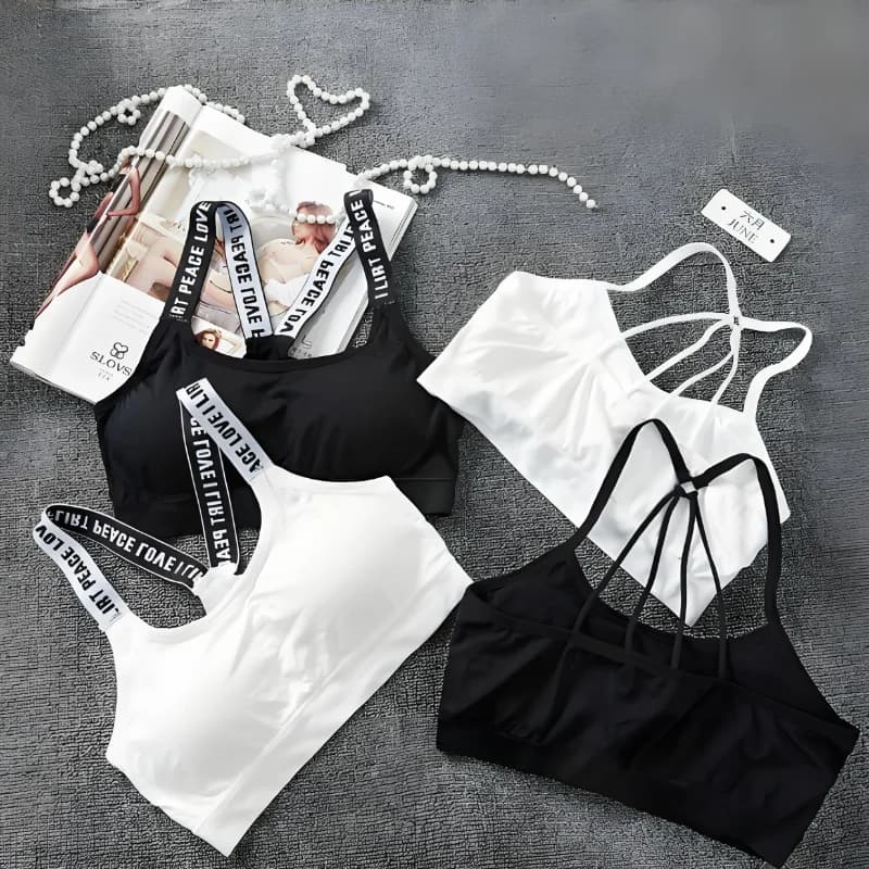Seamless Crop Top Sports Underwear