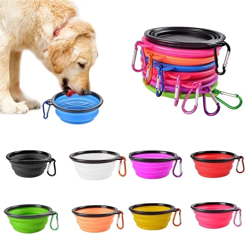 Collapsible Pet Food and Water Bowl