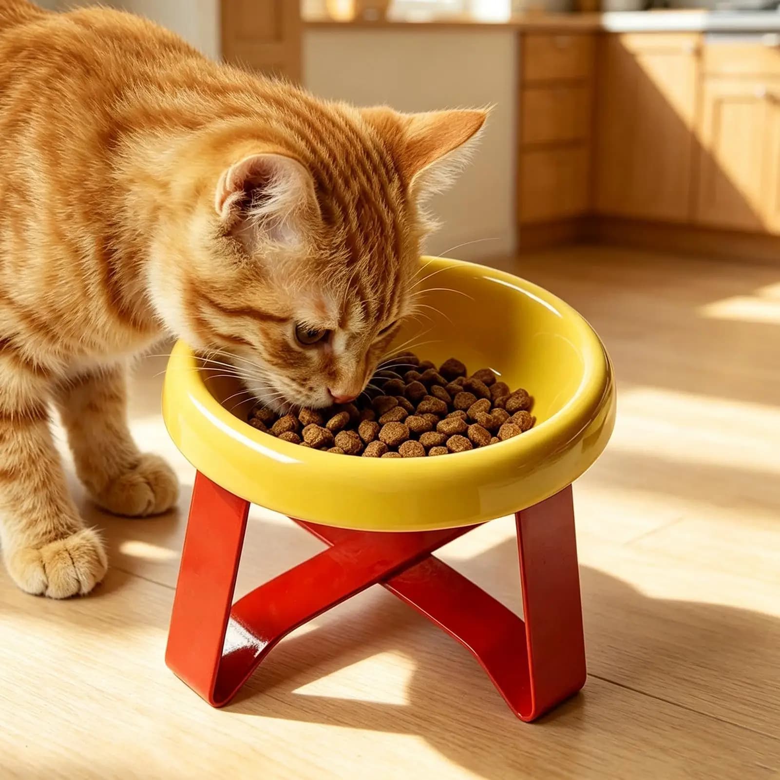 Elevated Pet Bowl with Neck Support