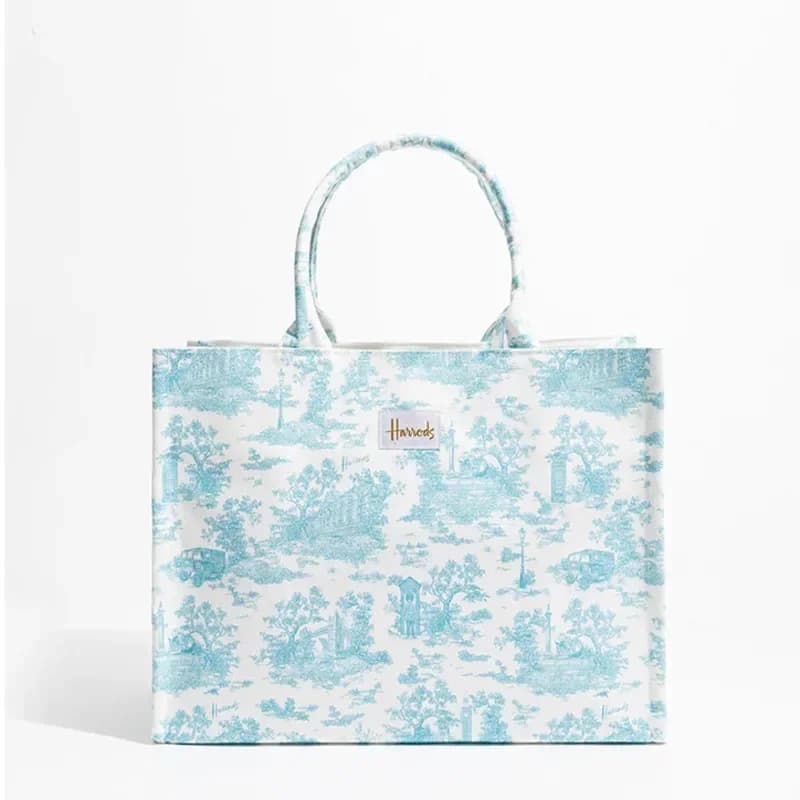 Elegant Floral Canvas Tote Bag