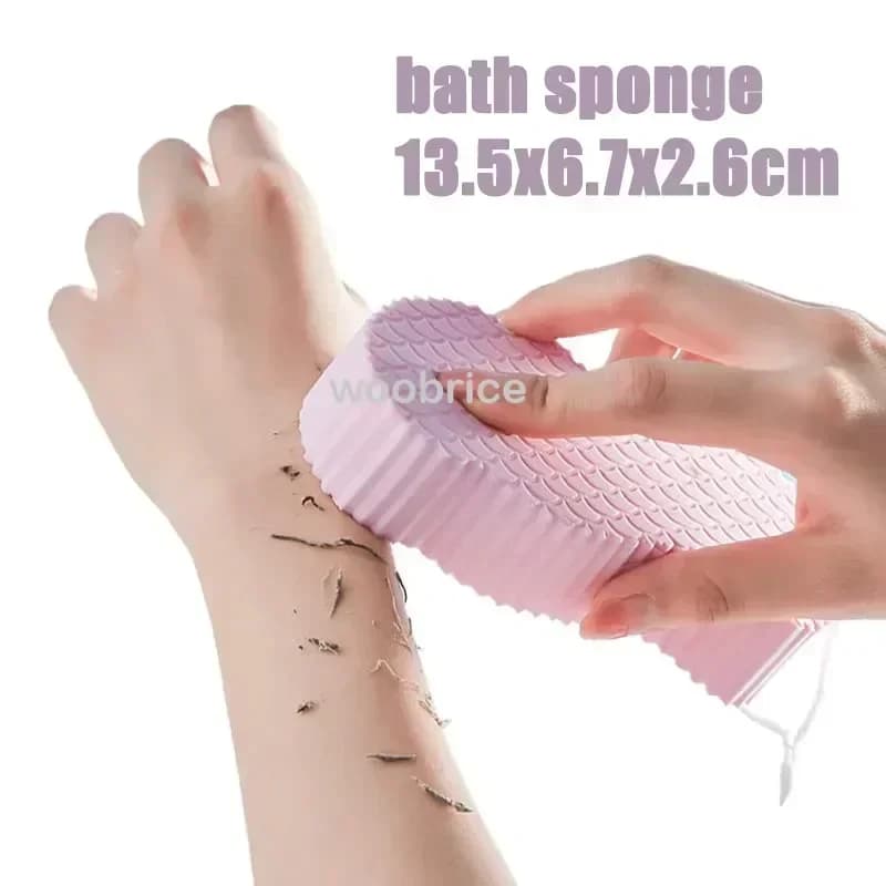 Non-Slip Massage Shower Mat with Exfoliating Brush