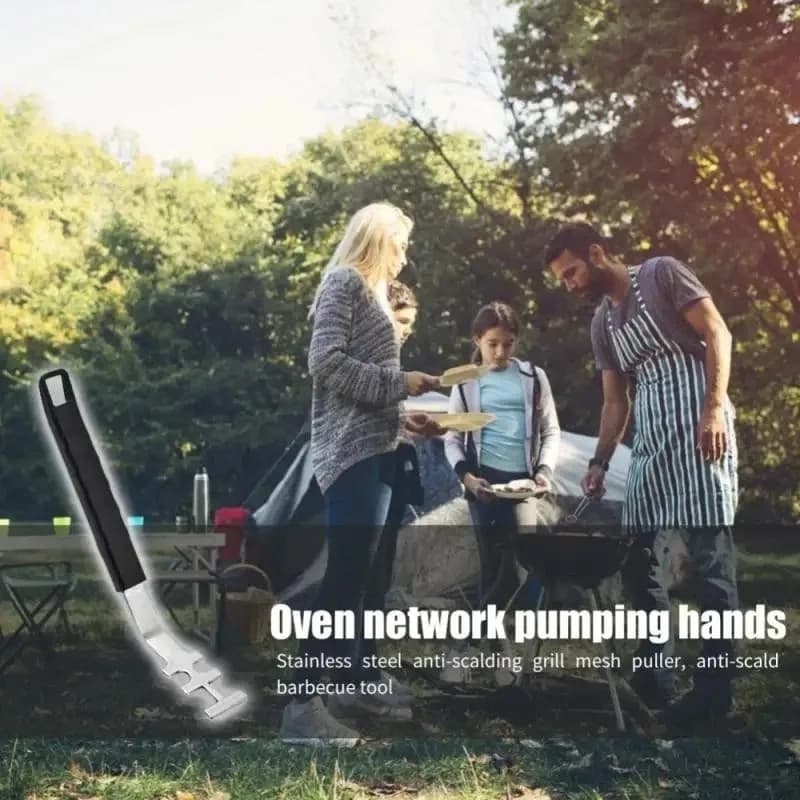 Anti-Scald Grill Grate Lifter Tool