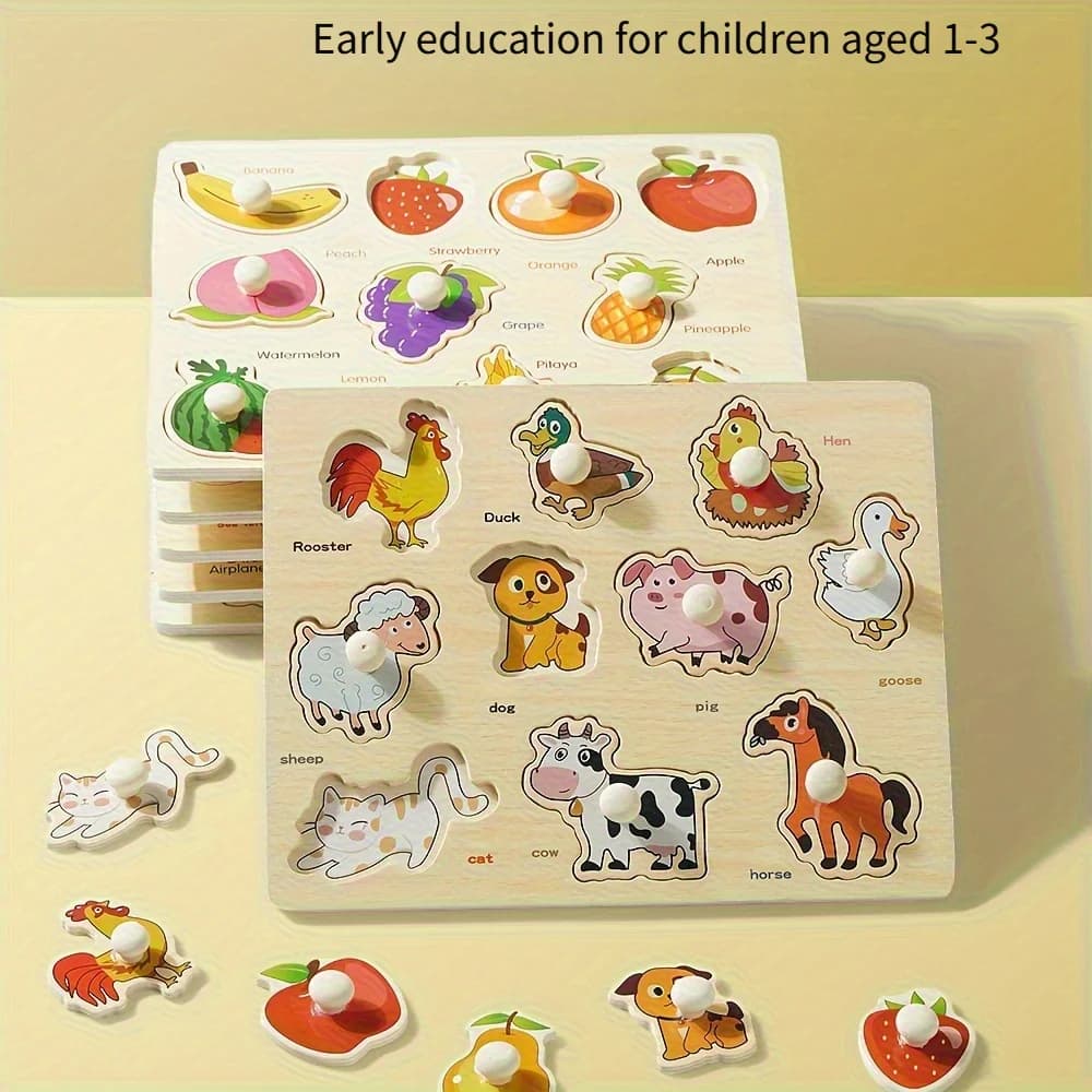 Montessori Geometry Shape Matching Puzzle Board