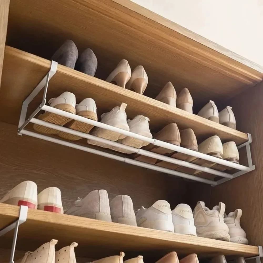 Telescopic Under-Shelf Shoe Rack