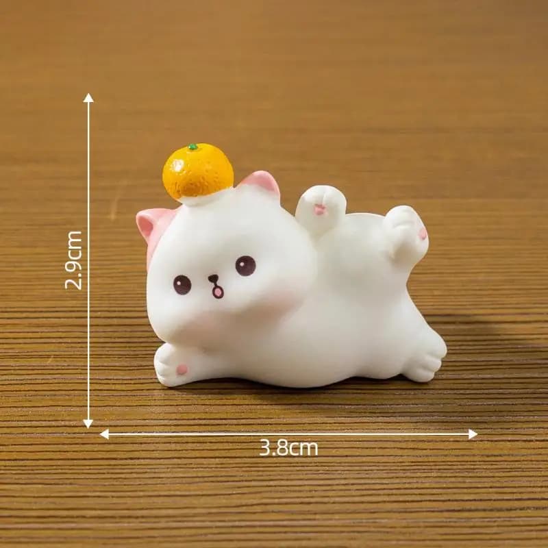 Cartoon Cat Resin Figurine
