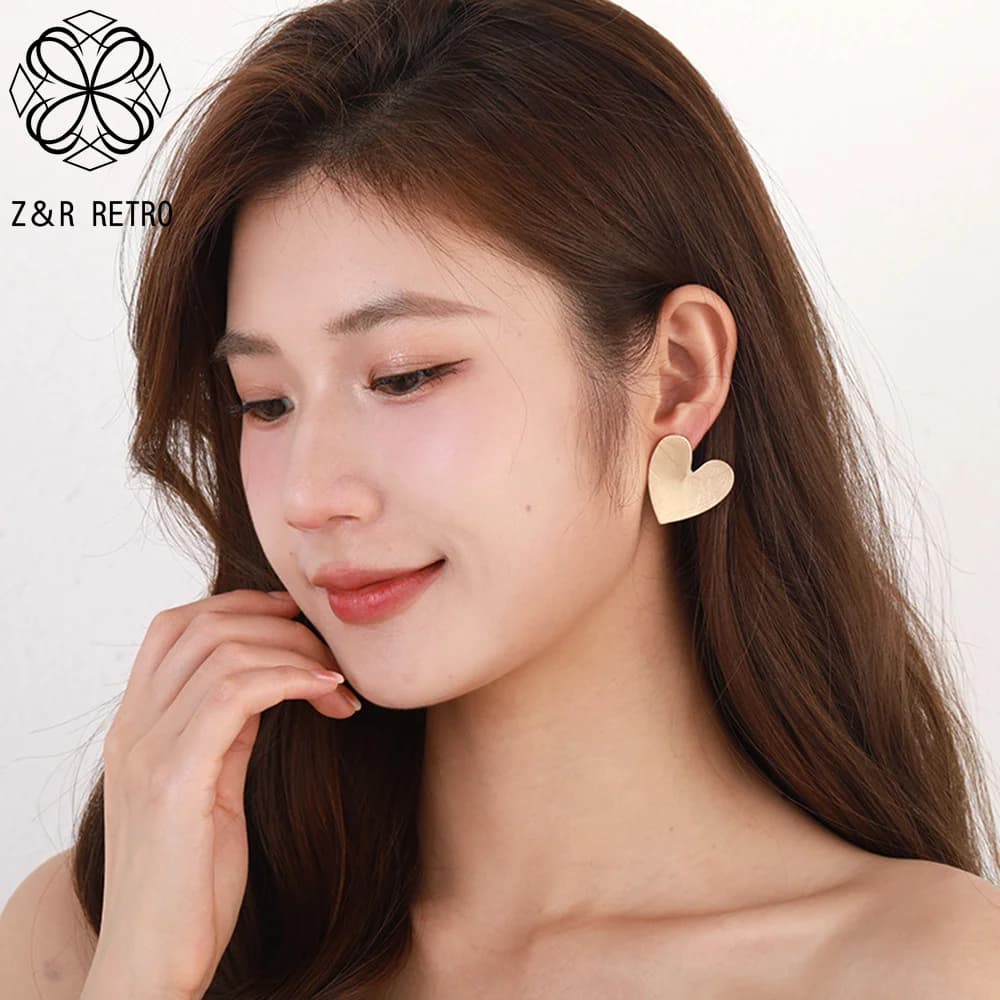 Heart Stud Earrings