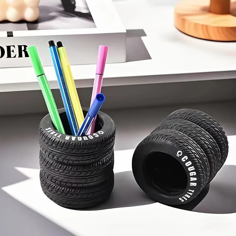 Tire-Shaped Pen Holder