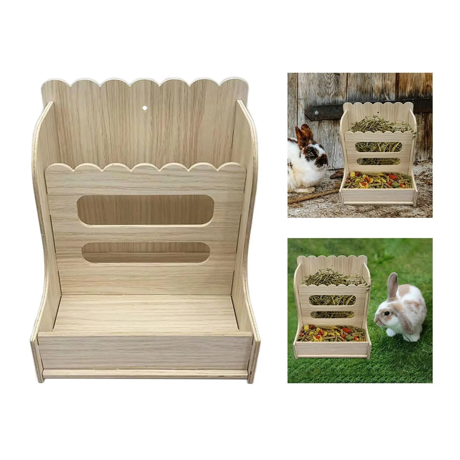 Wooden Hay Rack for Small Pets