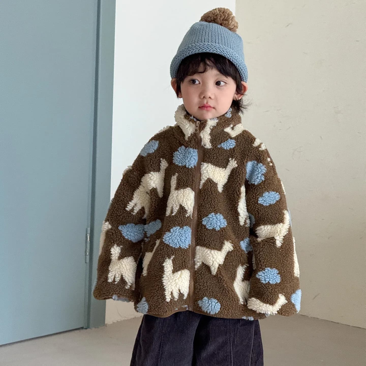 Kids Winter Jacket with Thickened Lining