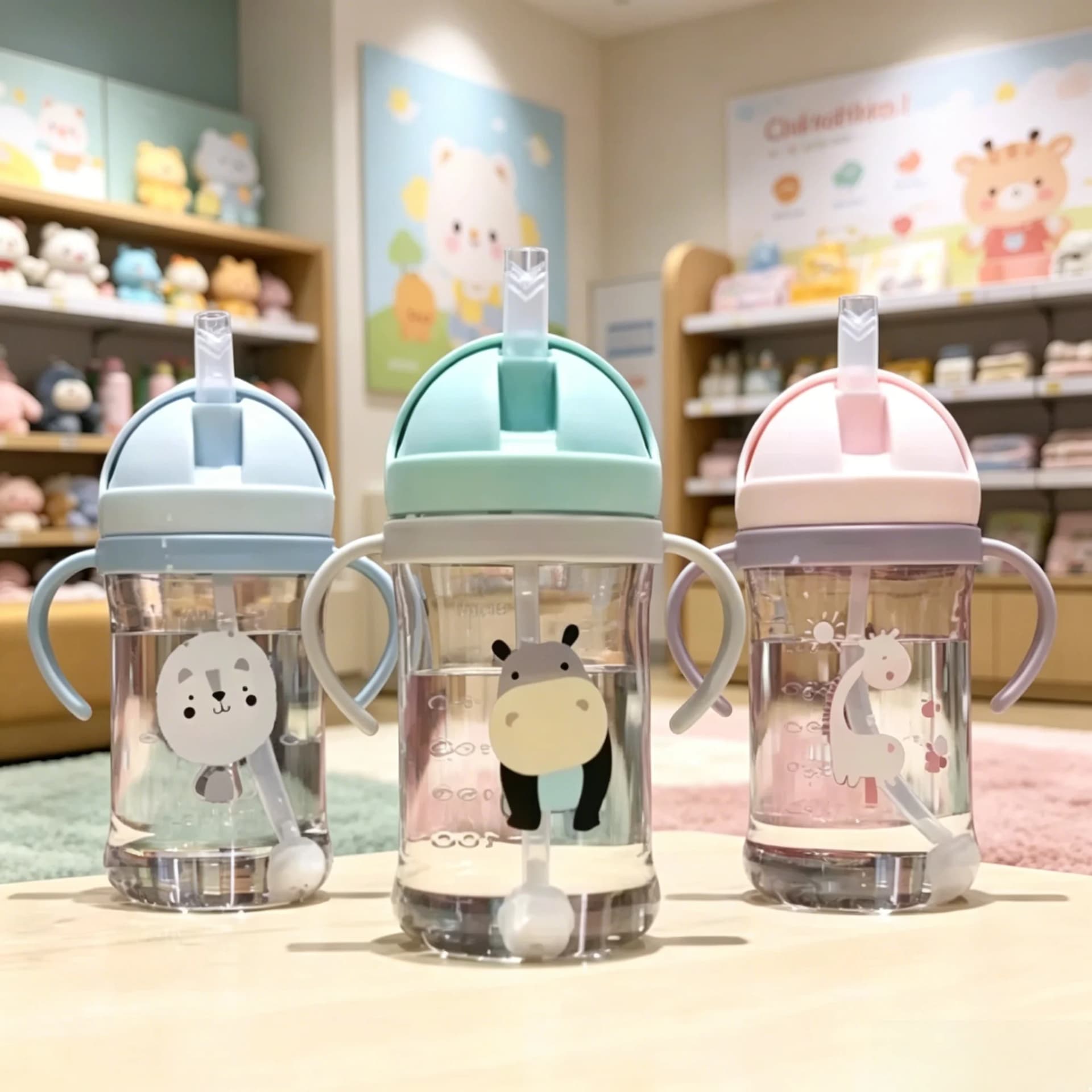 Sippy Cup with Straw and Gravity Ball