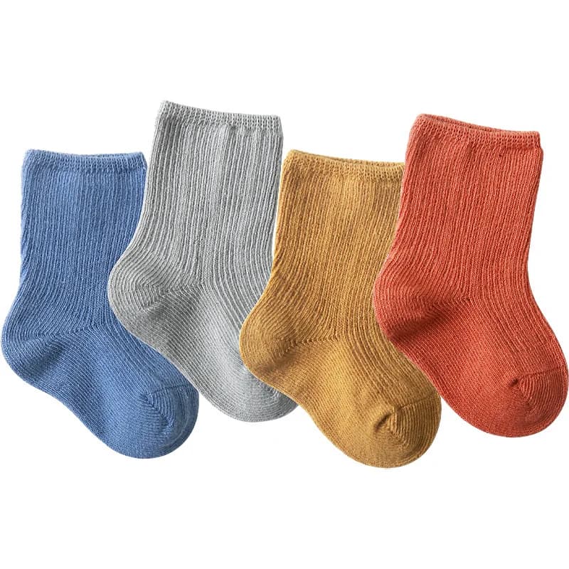Cotton Baby Socks 3-Pairs Newborn to Toddler